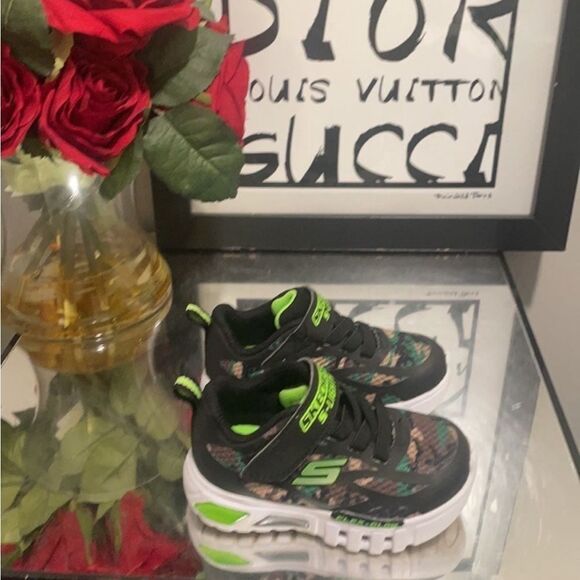 BOYS SKECHERS Sport Lighted Flex-Glow Sneakers - Picture 3 of 7